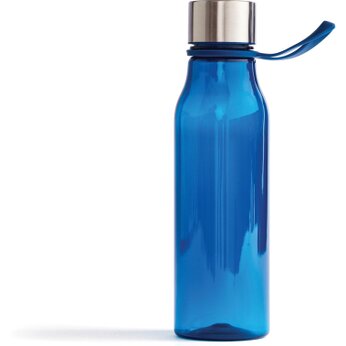 Бутылка для воды "Lean" с кольцом, темно-синий/серебристый