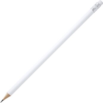 Карандаш деревянный COUVET с ластиком, белый