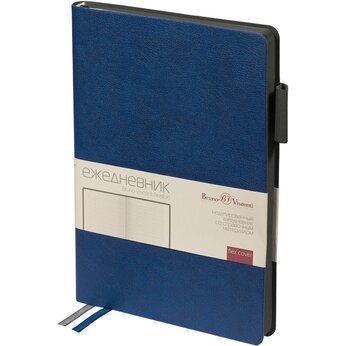 Ежедневник недатированный «Boston» А5,  синий