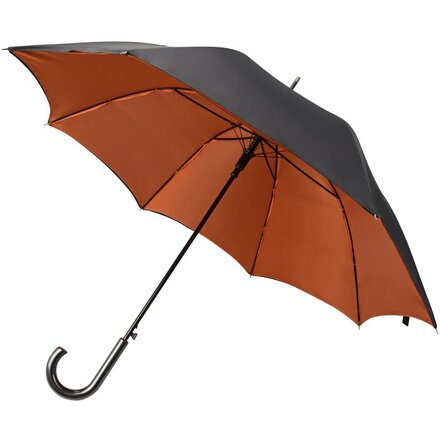 Зонт-трость "Гламур" оранжевый/черный