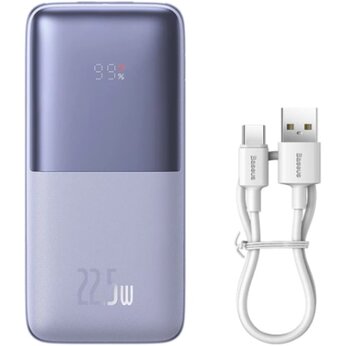 Зарядное устройство Power Bank "Bipow Pro Digital Display Fast Charge" 10000 мАч, фиолетовый