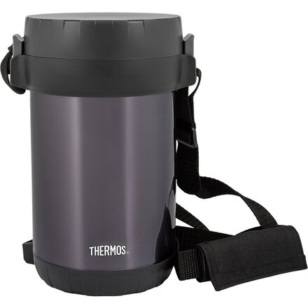 Термос с контейнером "Thermos JBG-1800" серый/черный