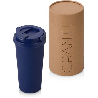 Термокружка Grant, 473мл, тубус, темно-синий