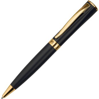 Ручка шариковая автоматическая "WIZARD GOLD", черный/золотистый
