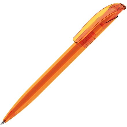 Ручка шариковая автоматическая "Challenger Clear" оранжевый