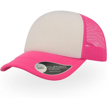 Бейсболка "Rapper" белый/розовый