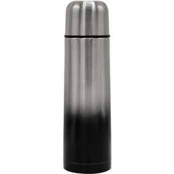 Термос "Union" серебристый/черный