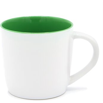 Кружка "Happy", белый/зеленый