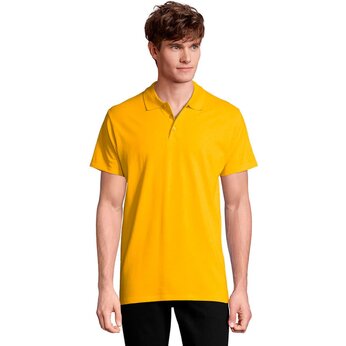 Рубашка-поло мужская "Spring" 210, M, желтый