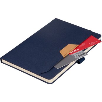 Блокнот А5 из RPET «Harvey», синий