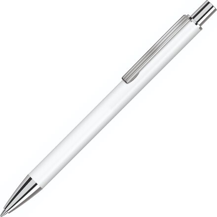 Ручка шариковая автоматическая "Groove" белый/серебристый
