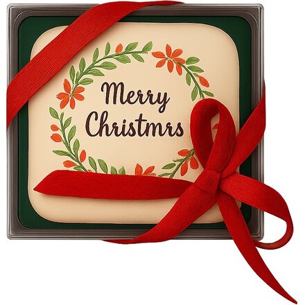 Макаронс квадратный с логотипом, подарочная