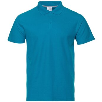Рубашка-поло мужская "STAN" 185, 4XL, лазурный