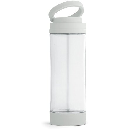 Бутылка для воды "Quintana" c подставкой для смартфона и ремнем, прозрачный/светло-серый
