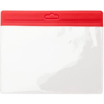 Бейдж BASH из ПВХ, красный