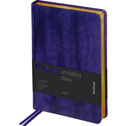 Ежедневник недатированный "xGold" А5, фиолетовый