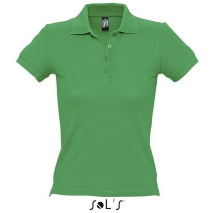 Рубашка-поло женская "People" 210, M, ярко-зеленый