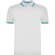 Рубашка-поло мужская "Montreal" 230, S, белый/бирюзовый
