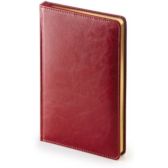 Ежедневник недатированный "Sidney Nebraska" бордовый, срез золотистый