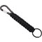 Брелок-веревочка "Austere" с карабином и кольцом, черный