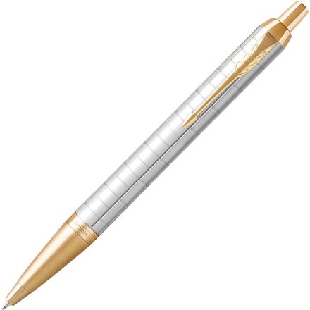Шариковая ручка Parker "IM Premium", белый/золотистый