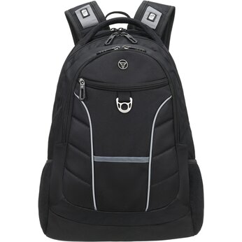 Рюкзак TORBER XPLOR с отделением для ноутбука 15", чёрный, полиэстер 600D, 35x20x47 см, 33л