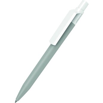 Ручка шариковая автоматическая "Dot MATT CB AB Antibacteria" серый/белый