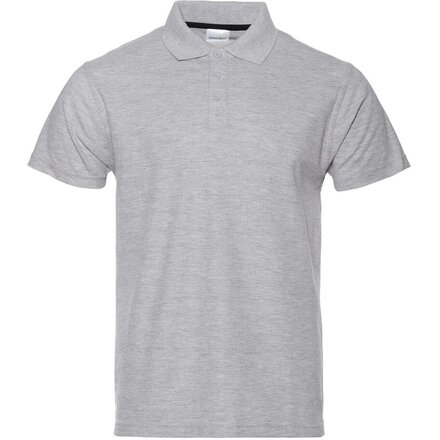 Рубашка-поло мужская "STAN" 185, XXXL, серый меланж