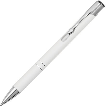 Ручка шариковая автоматическая "Legend Gum" белый/серебристый