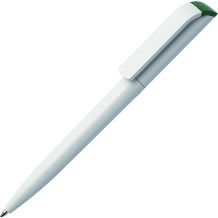 Ручка шариковая автоматическая "TA2-B" белый/темно-зеленый