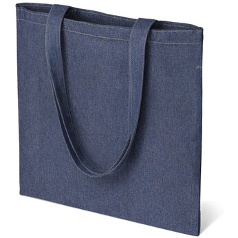 Джинсовая сумка-шоппер "Indigo"  с широкими лямками