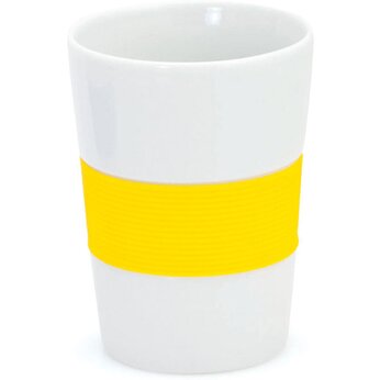 Стакан "Nelo" белый/желтый