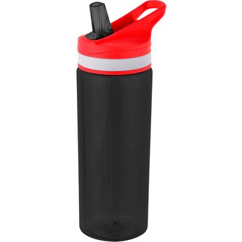 Бутылка для воды "Jimy", черный/красный