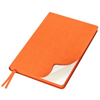 Ежедневник недатированный А5 "Flexy Soft Touch Latte", оранжевый, срез оранжевый