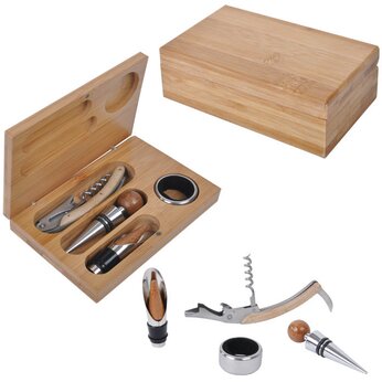 Набор для вина "19102" бежевый