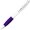 Ручка шариковая автоматическая "Nash" белый/пурпурный/серебристый