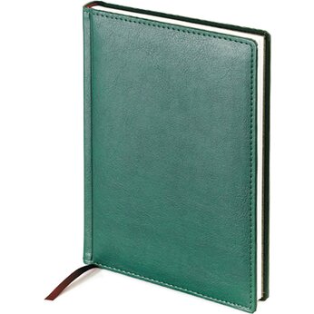 Ежедневник недатированный «Leader» А5+, зеленый