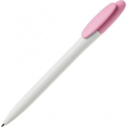 Ручка шариковая автоматическая "Bay MATT BC" белый/светло-розовый