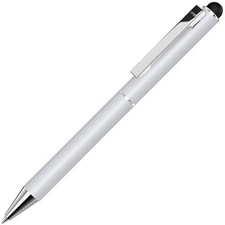 Ручка шариковая автоматическая "Straight Si Touch" светло-серый/серебристый
