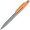 Ручка шариковая автоматическая "Mood Metal M M1" серебристый/оранжевый