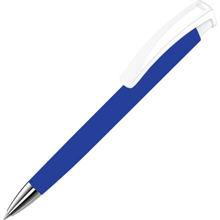 Ручка шариковая автоматическая "Trinity KG SI GUM" софт-тач, темно-синий