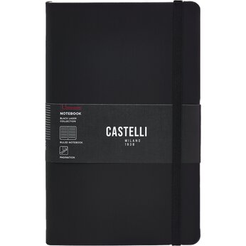 Блокнот "Black laser royal blue" А5, черный