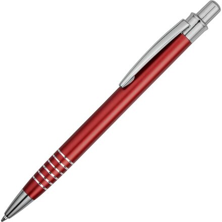 Ручка шариковая автоматическая "Бремен" красный/серебристый