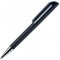 Ручка шариковая автоматическая "Flow T-GOM 30 CR" софт-тач, черный/серебристый