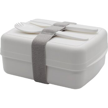 Контейнер для еды "Lunch Green Line", белый