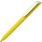 Ручка шариковая автоматическая "Flow Pure GOM CB" софт-тач, желтый/белый