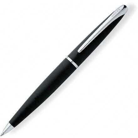 Ручка шариковая автоматическая "Atx" базальтовый черный/серебристый