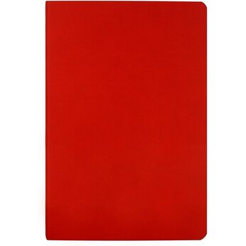 Бизнес тетрадь А5 "Megapolis flex" 60 л. soft touch клетка, красный, размер A5