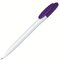 Ручка шариковая автоматическая "Bay BC" белый/темно-фиолетовый