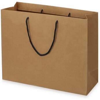 Пакет бумажный подарочный "Kraft L" крафт